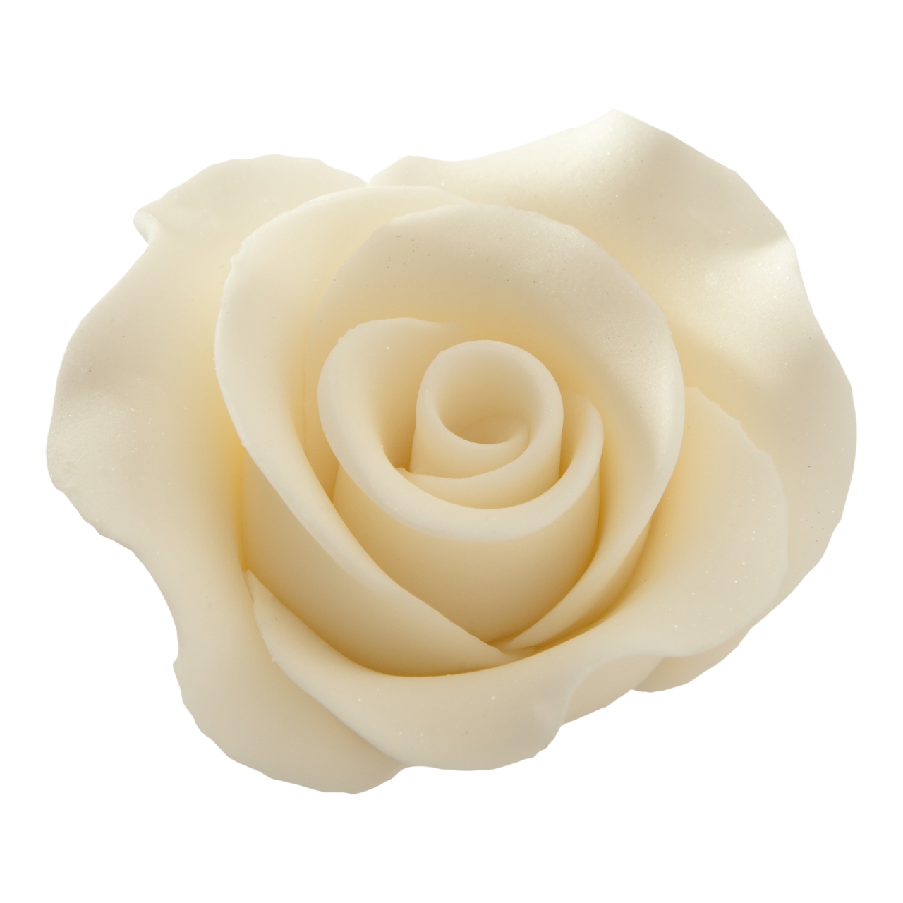 Zuckerblume - Rose groß - weiß (12 Stück) - Shantys
