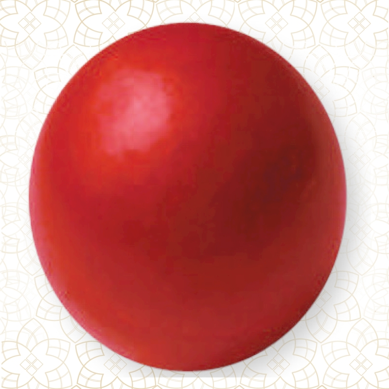 Choco Deco - Ball - Rubi Rot Gross - 40 Stück (27 x 27 mm) - Shantys