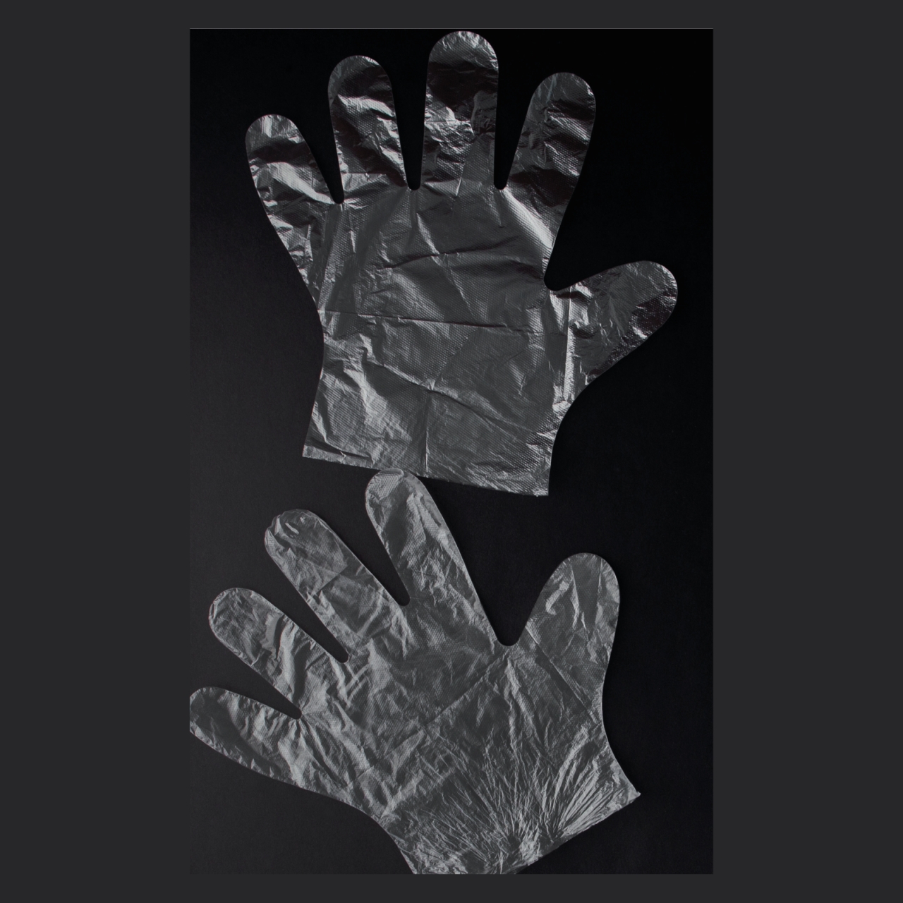 100 x Einweg Handschuhe - Größe: L - lebensmittelecht - transparent