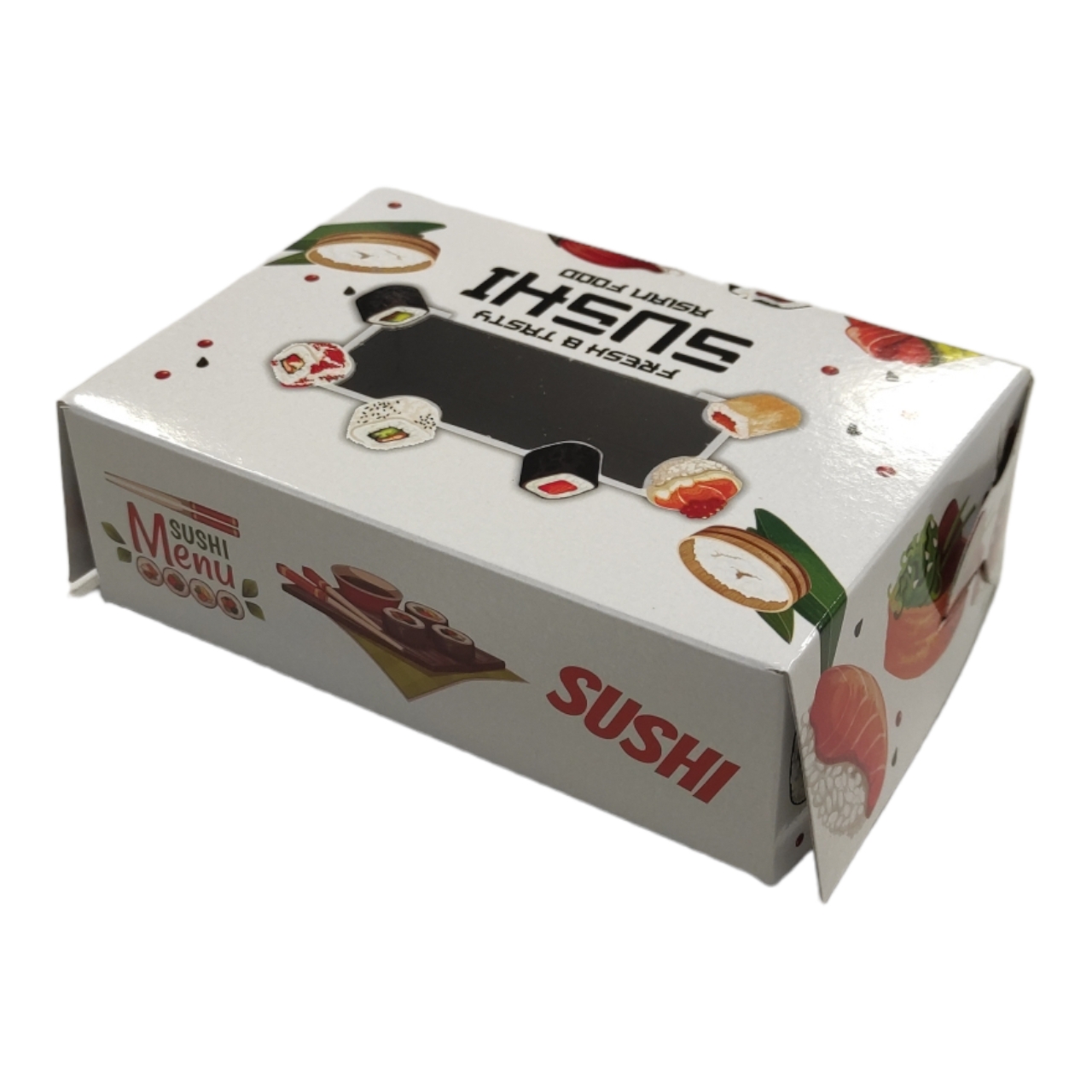 Sushi Box - XL  (28 x 28 x 5 cm)  100 Stück - Packmania