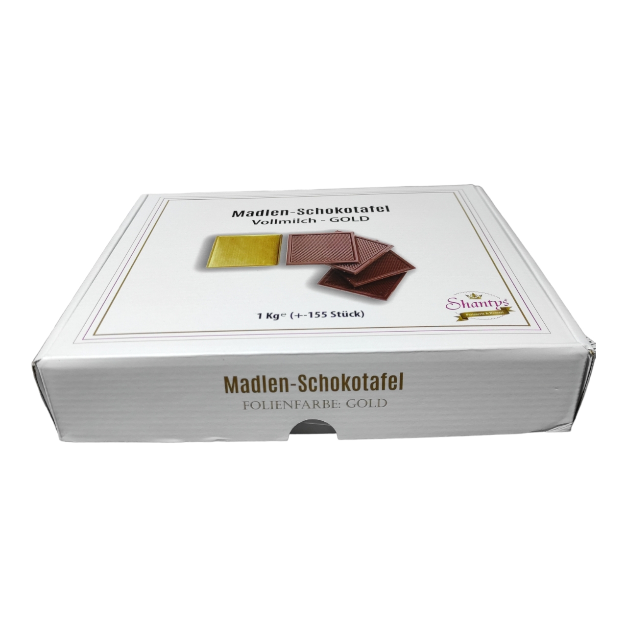 Madlen Schokotafel - Vollmilch - GOLD - 1 Kg (ca. 155 Stück) - Shantys