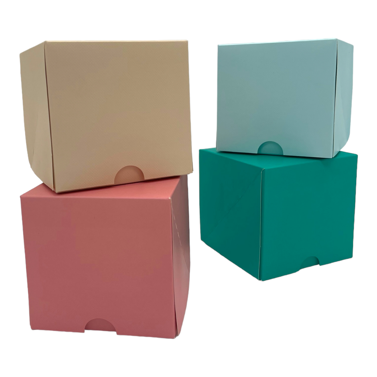 10 x Sweet Box - Pink/Rosa - 10,5 x 10,5 x 10 cm - Packmania
