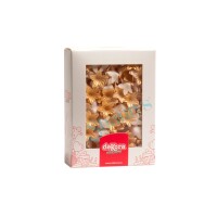 400St | Perlglanz & Gold | 2cm | Lilie | Blume | Waferdeko | Oblaten | Esspapier