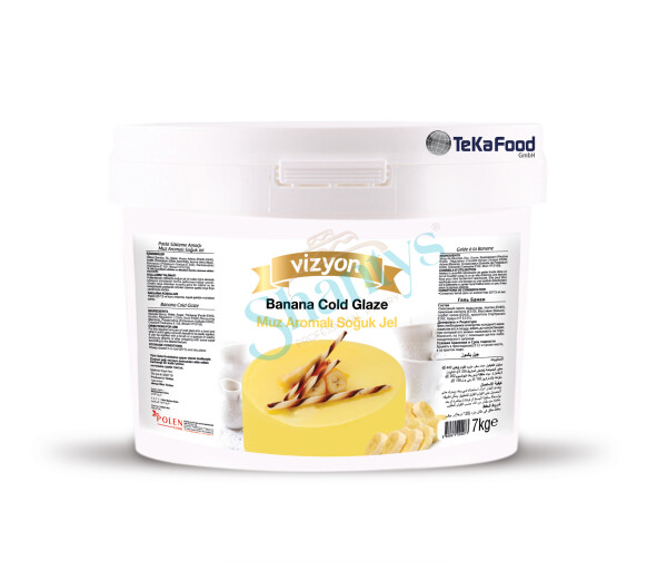 7kg | Banane | Kaltglasur | fruchtiger Überzug | Vizyon