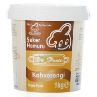 1kg | braun | Dr. Paste Fondant | Zuckermasse zum Ausrollen | Rollfondant